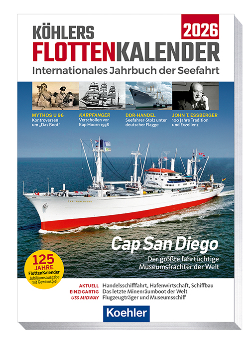 Köhlers FlottenKalender 2026 Cover